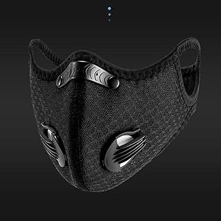 DeeLink Northwest Fashion Protective, Unisex Black Dust Cotton, Washable, Reusable Cotton Fabric