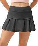 icyzone Pleated Tennis Skirts for Women with Pockets Shorts, Athletic Running Workout Golf Skorts