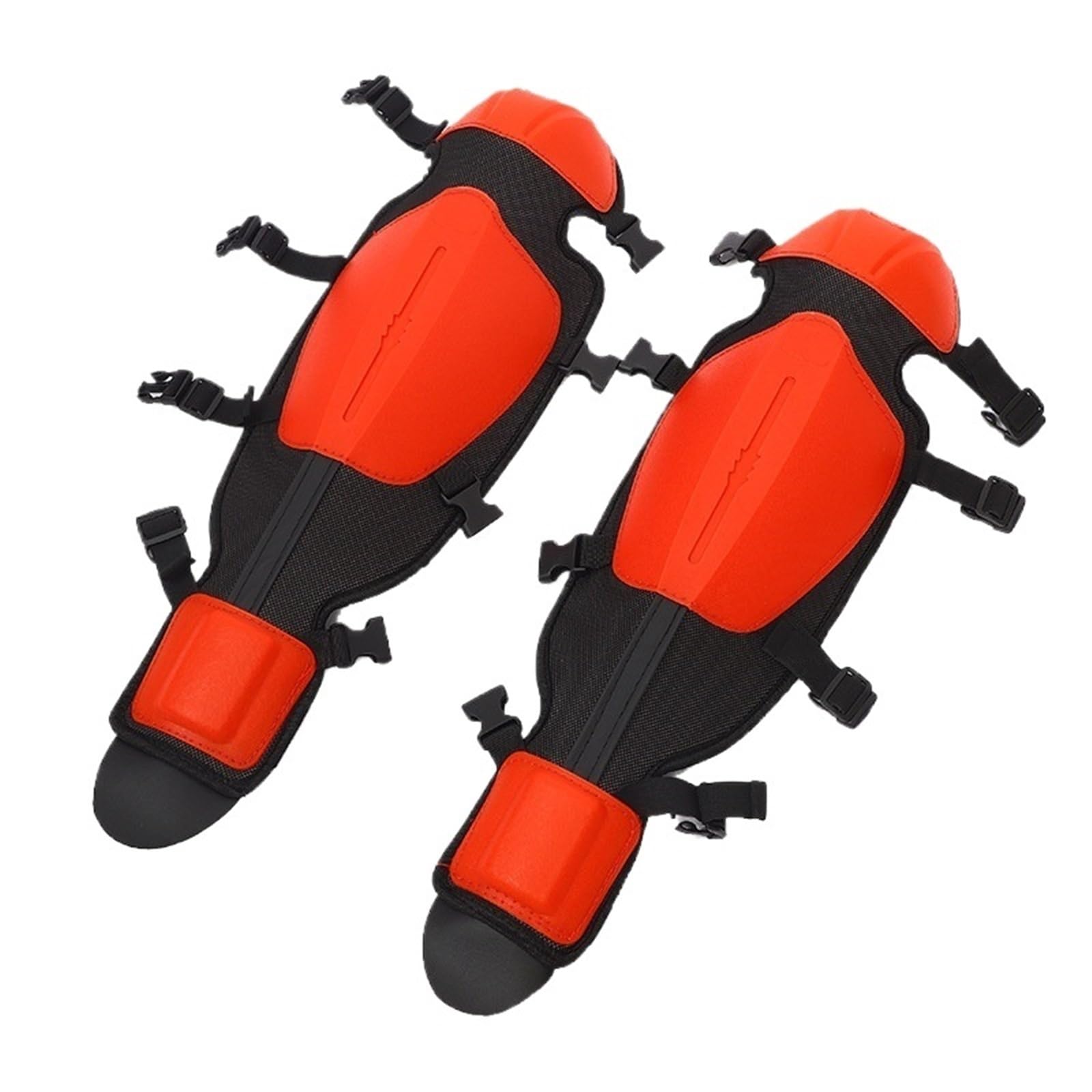 Rodilleras Para CortacéSped 2 polainas ajustables for desbrozadora, espinilleras for jardinería, rodilleras for motosierra, desbrozadoras(Red Long)
