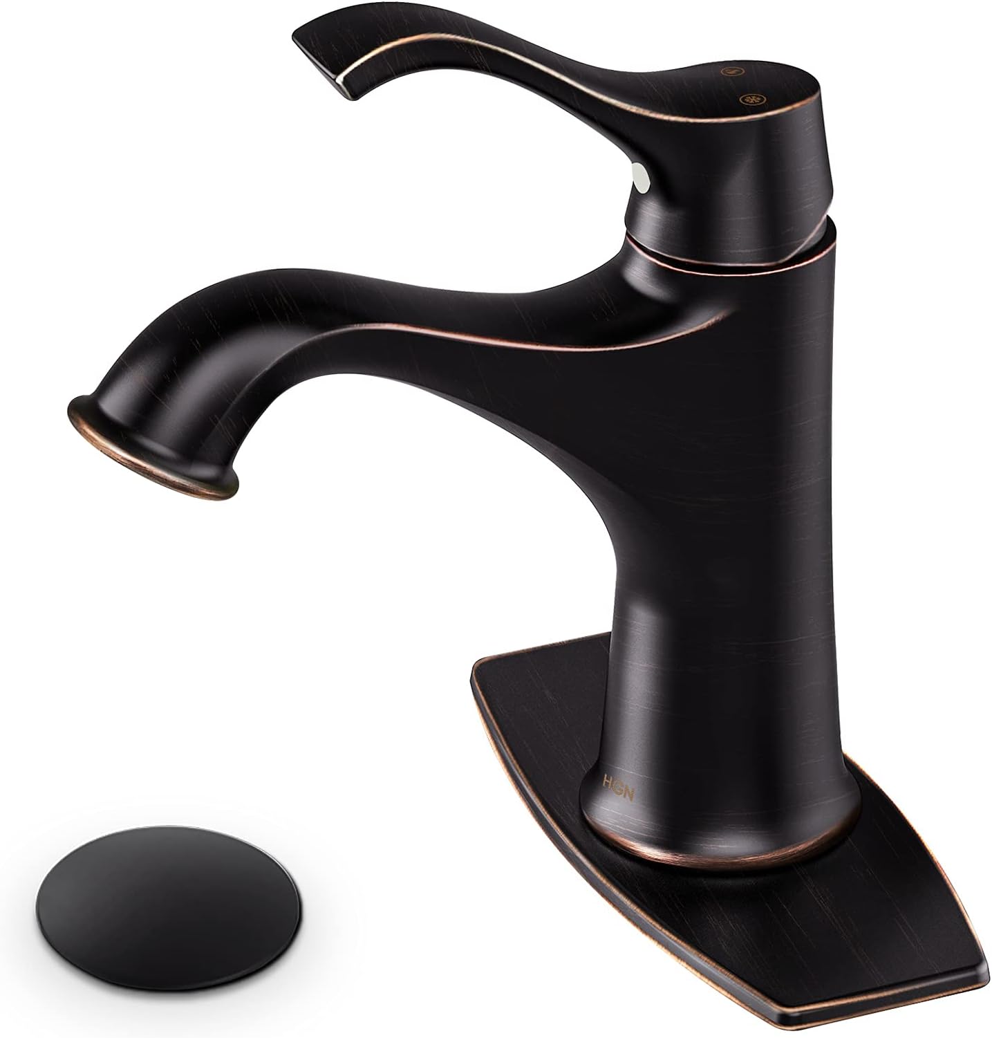 Porter 4 in. Centerset Single-Handle Bathroom Faucet in Oil Rubbed Bronze - Amazon.com