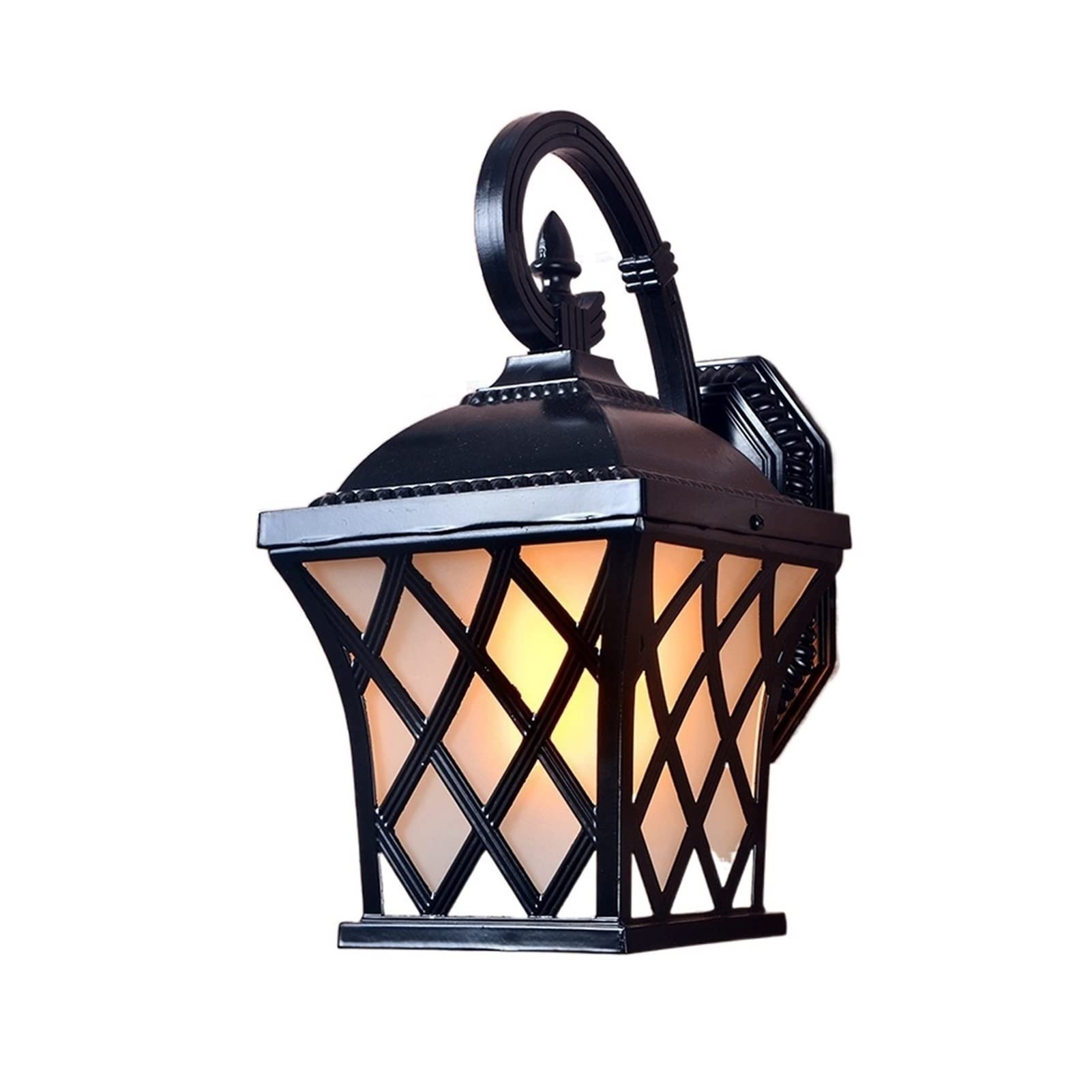Sconce vintage en aluminium étanche au design Victoria pour façade de jardin haut de gamme