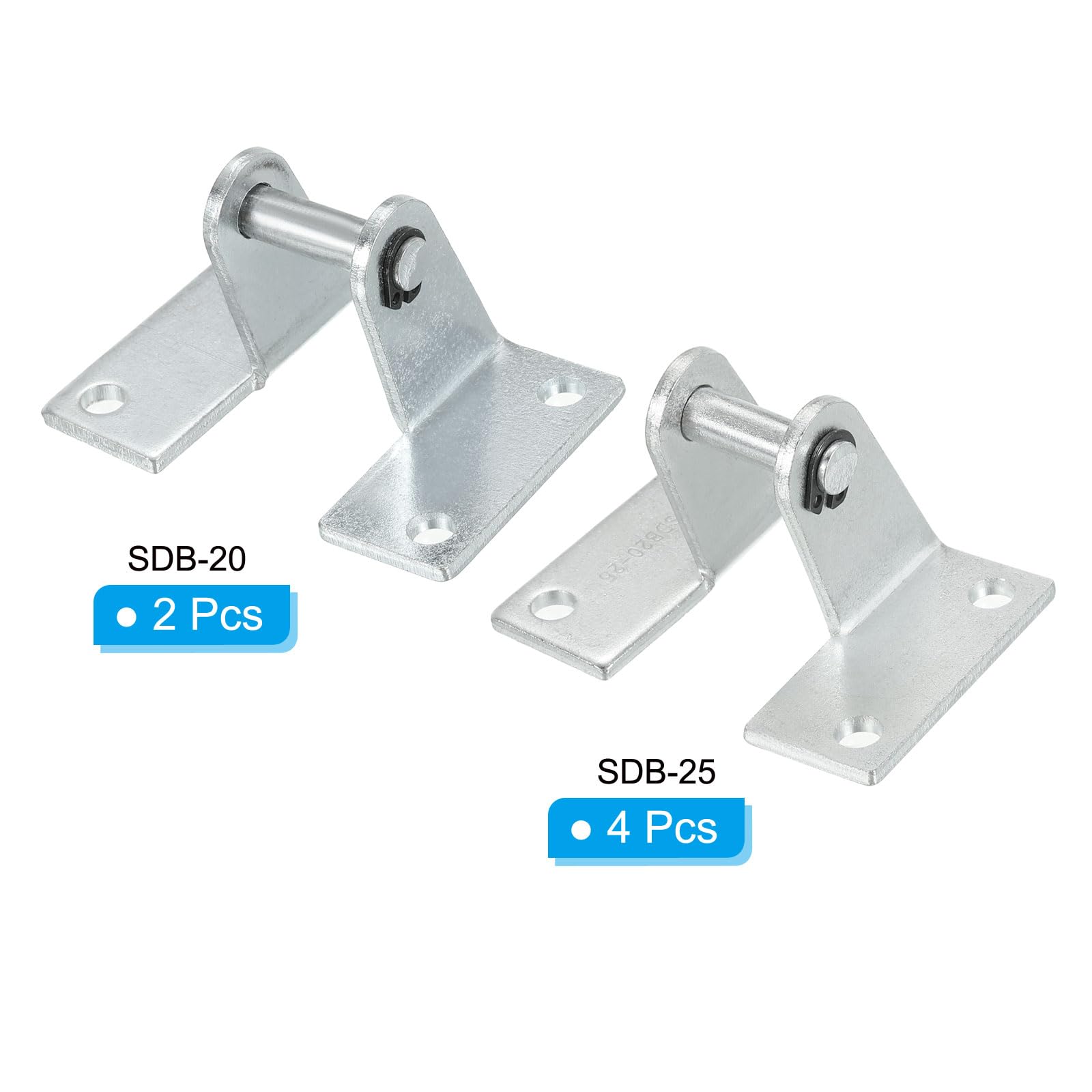 PATIKIL Luftzylinder Verbindung Pneumatische Stange Schiene Montage Halterung 6 Pack MAL Pneumatische Teile Zylinder Installation Stand für 20mm 25mm Zylinder Durchm.