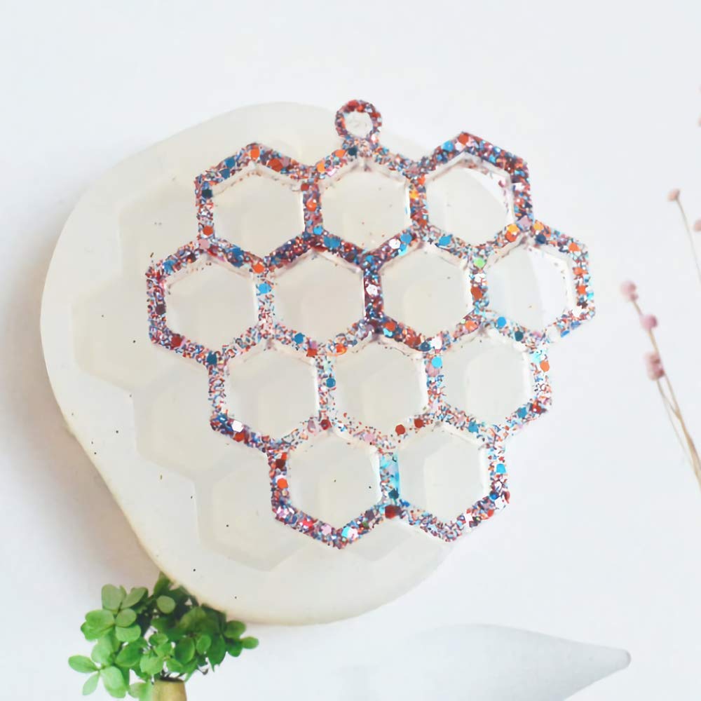Large Bee Honeycomb Mold, Beehive Silicone Mould For Soap, Lotion Bar, Cake Baking, Chocolate - View #7