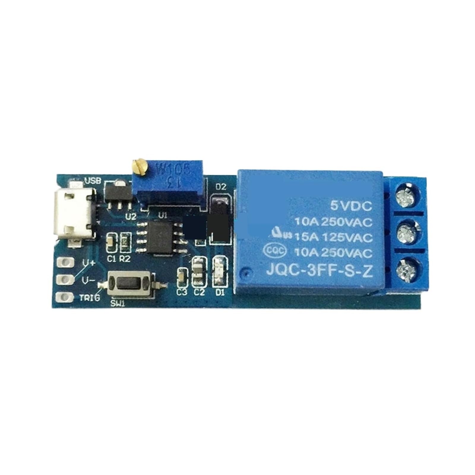 Module de temporisation de relais 5V-30V pour domotique et maison connectée