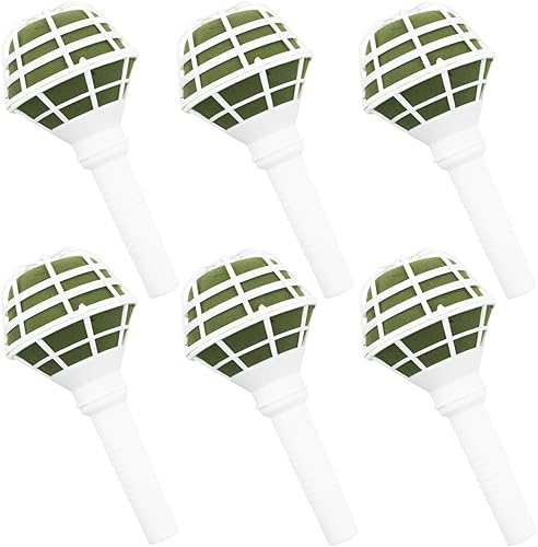 Etetevntt Lot de 6 supports de bouquet en mousse avec poignée florale pour bouqu