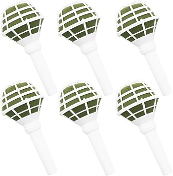 Etetevntt 6 PCS Bouquet Holders Foam Floral Handle Handle Bouquet Holder for DIY Wedding Foam Bouquet Handle Flower Arrangement Wedding Bouquet Supplies