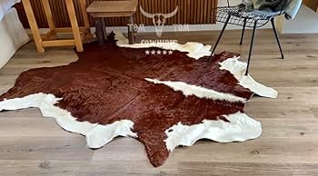 Amazon | Tomtom Cowhides Hereford カウハイドラグ 100%天然