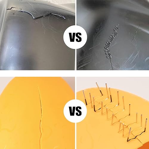 Miniatura 5 de 1200 grapas calientes de soldadura de plástico, kit de soldadura de plástico para reparación de máquina de automóvil, salpicaderos, soportes de