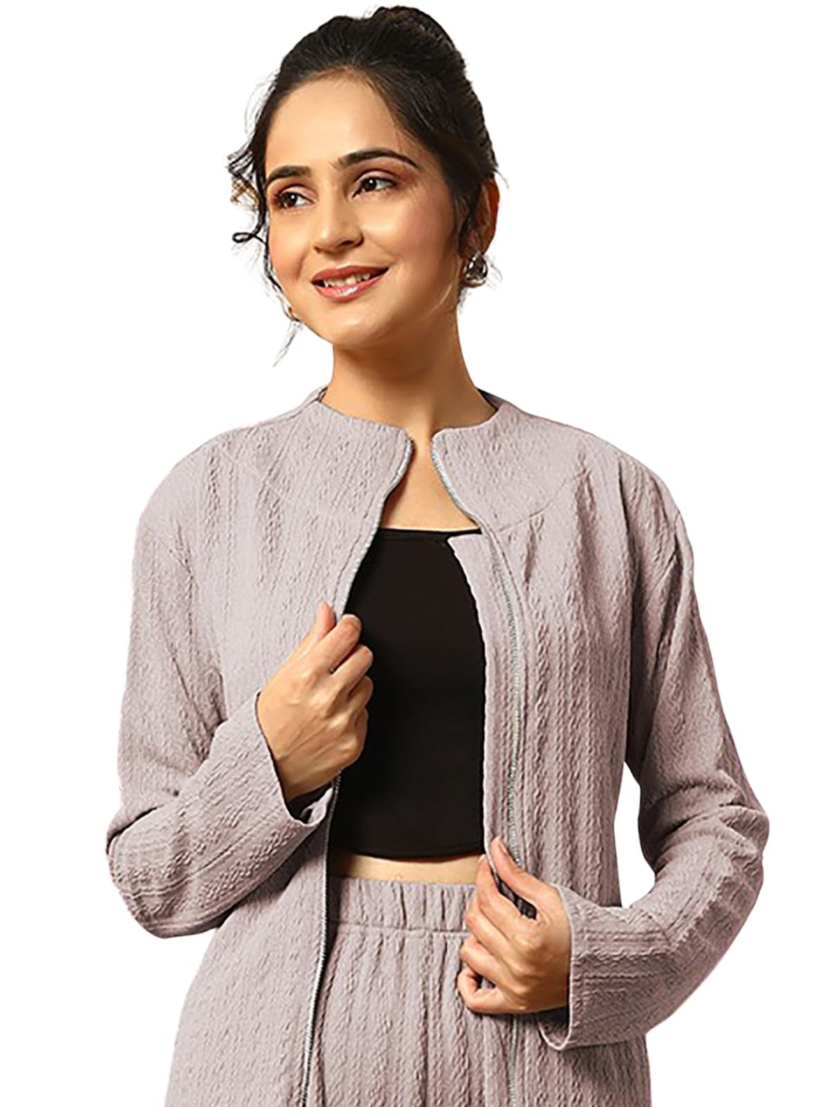 leriya fashion Cotton Winter Co-Ord Set for Women | Co-Ord Set for Women's Stylish | Winter Sweartshirt Hoodies Set with Zipper-picture-18