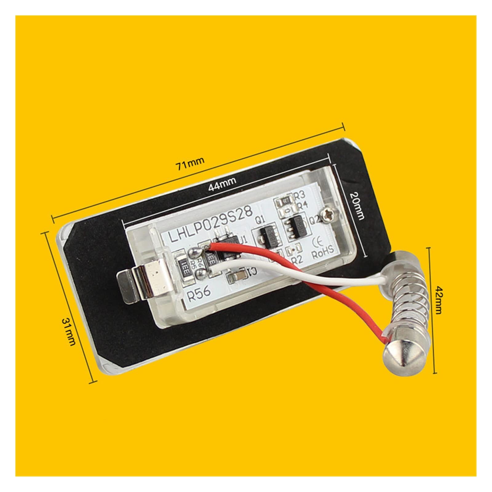 luce targa posteriore 2x Per Cooper MKII R56 Hatchback R57 Convertible R58 Roadster R59 SMD Canbus - Luci Della Targa