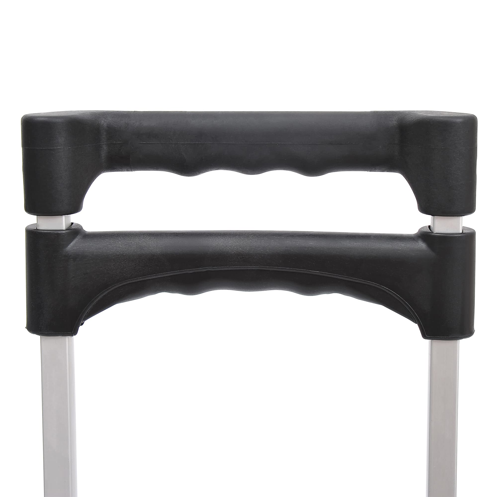 HOMCOM Chariot Diable Léger Télescopique Charge 70kg Aluminium Argent-Noir