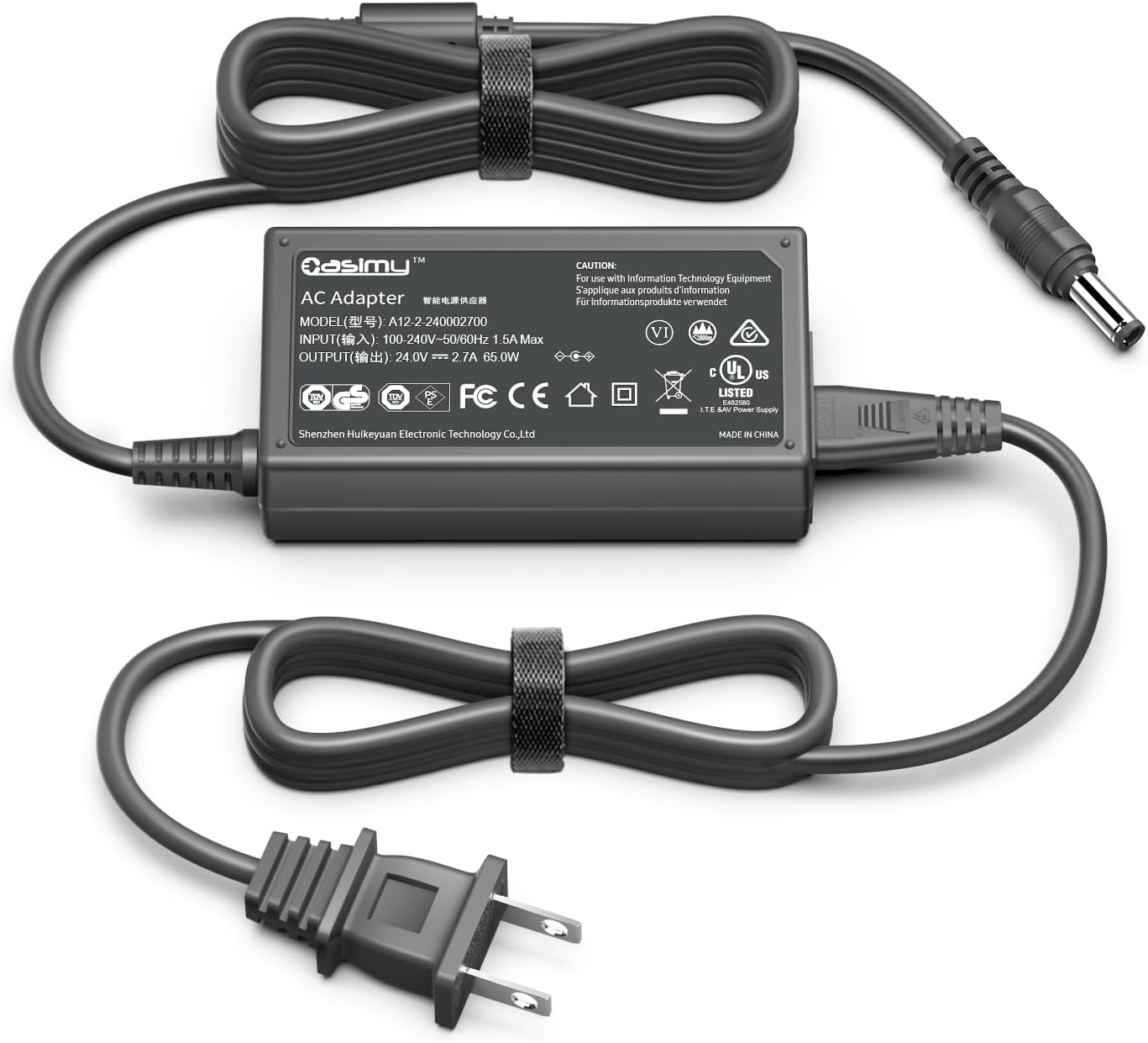 24V F-506 Power Cord Adapter Compatible With Fangor F-506 F506 US F-506US Wi-Fi 1080P Multimedia Projector - Home Theater Native 1080P Bluetooth Mirroring Power Supply Charger