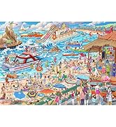 TangMosaic Summer Beach Bliss Jigsaw Puzzle, 1000 Piece Puzzle for Adults, Impossible Hard Diffic...