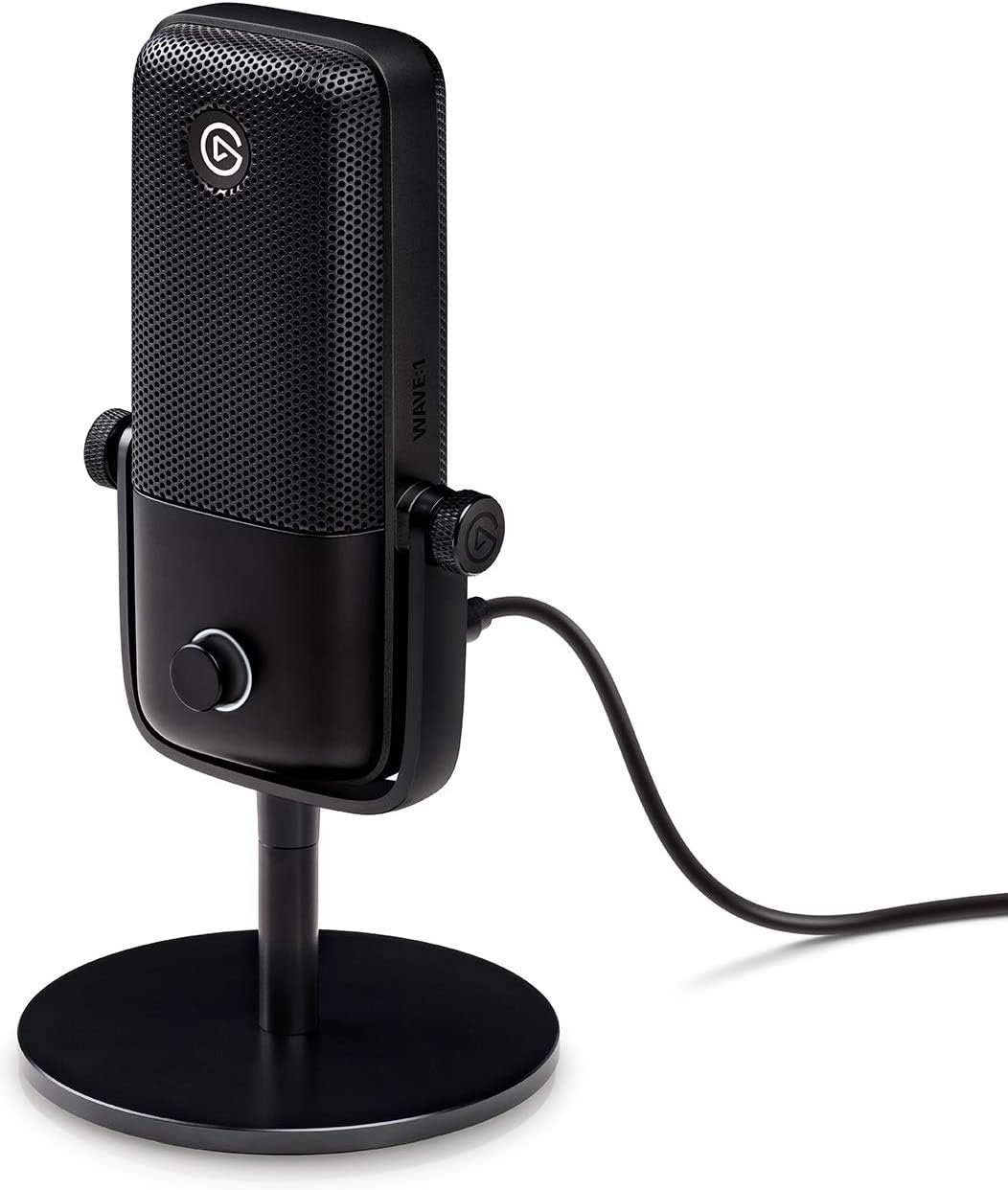 Wave:1 - Premium Cardioid USB Condenser Microphone for Streaming, Gaming, Home Office, Free Mixer Software, Sound Effect Plugins, Anti-Distortion, Plug & Play, Mac/PC, Stream Deck compatible