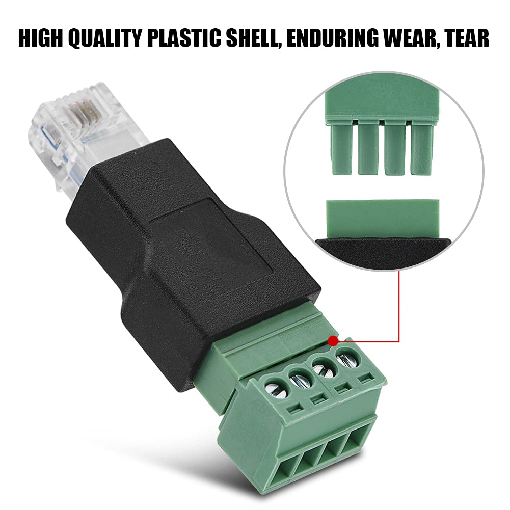 Connettore RJ11, connettore RJ11 6P4C a 4 pin, trasmissione stabile del segnale per porte telefoniche