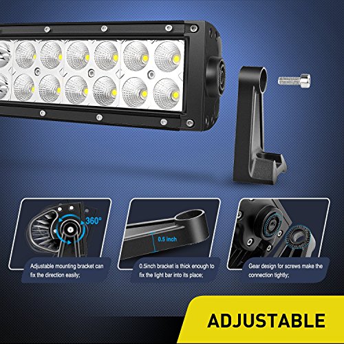 Image of Nilight - 70016C-A 32 inch 180W Curved Spot Flood Combo High Power LED Driving Lamp LED Light Bar Off Road Fog Driving Work Light for SUV Boat Jeep Lamp
