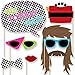 Big Dot of Happiness 80's Retro - Totally 1980s Photo Booth Props Kit - 20 Count