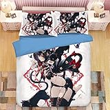 ● Weiches und komfortables Material: Der Bettbezug ist aus 100% superweiche Mikrofasermaterial, das warme und bequeme Abnutzung das ganze Jahr über zur Verfügung stellen kann.Daher ist diese Bettwäsche geeignet für den ganzjährigen Einsatz und ist sehr praktisch.
