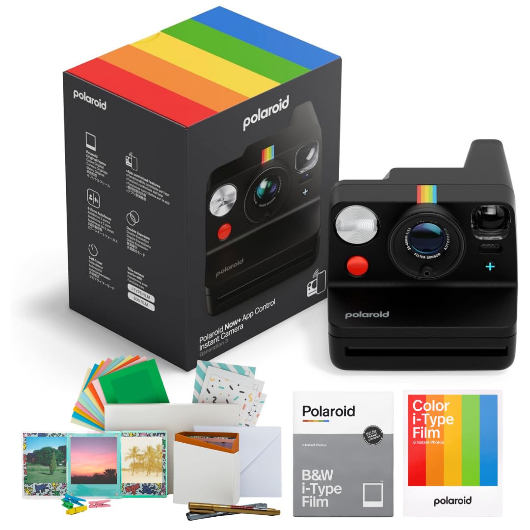 Polaroid Flip Instant Camera Bundle, Sonar Autofocus (Black, 4 Items)-image-35