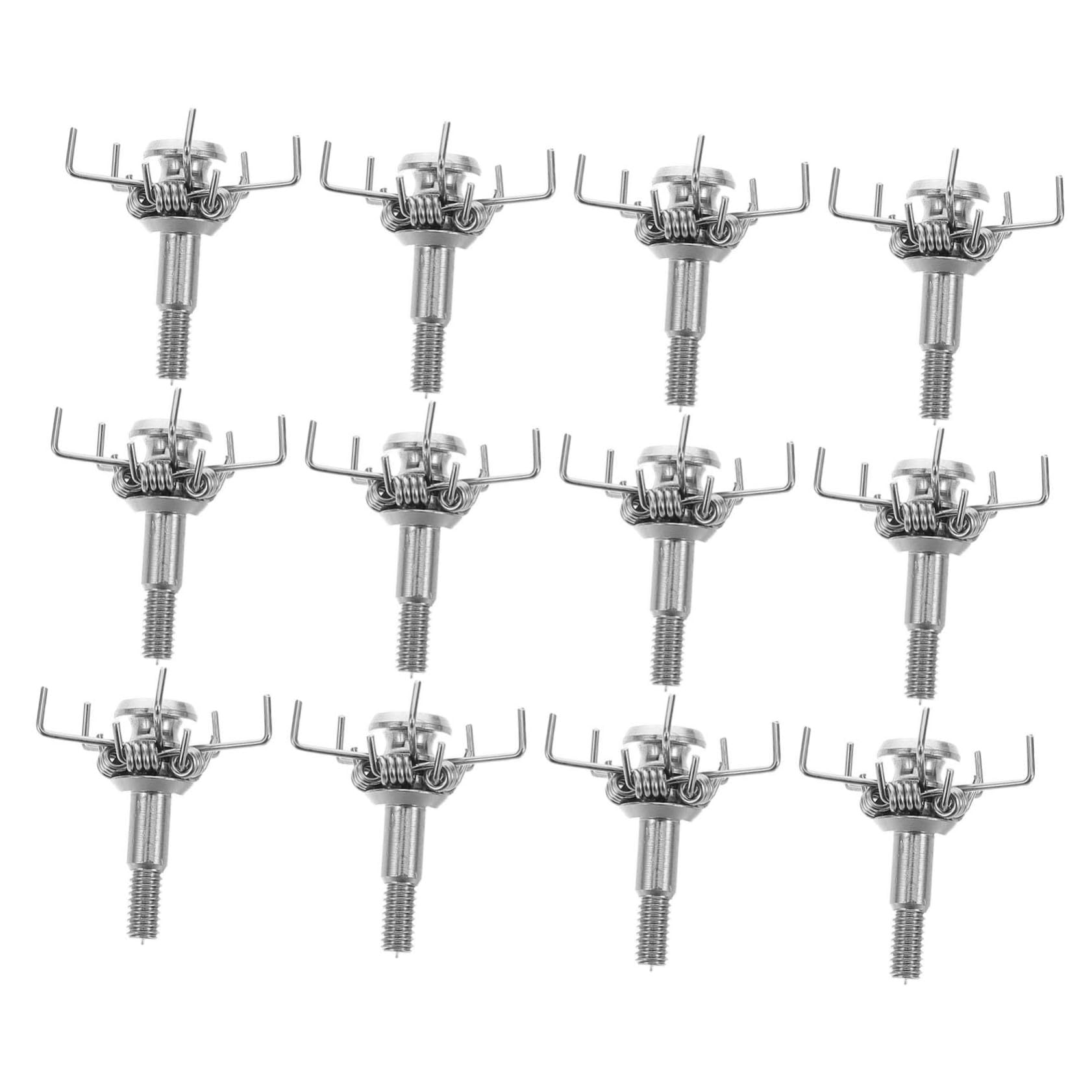 Abaodam 12pcs Arrow Heads Archery Arrowheads for Hunting Stainless Steel Arrow Tips for Small Game Target Practice Screw-in Arrowheads