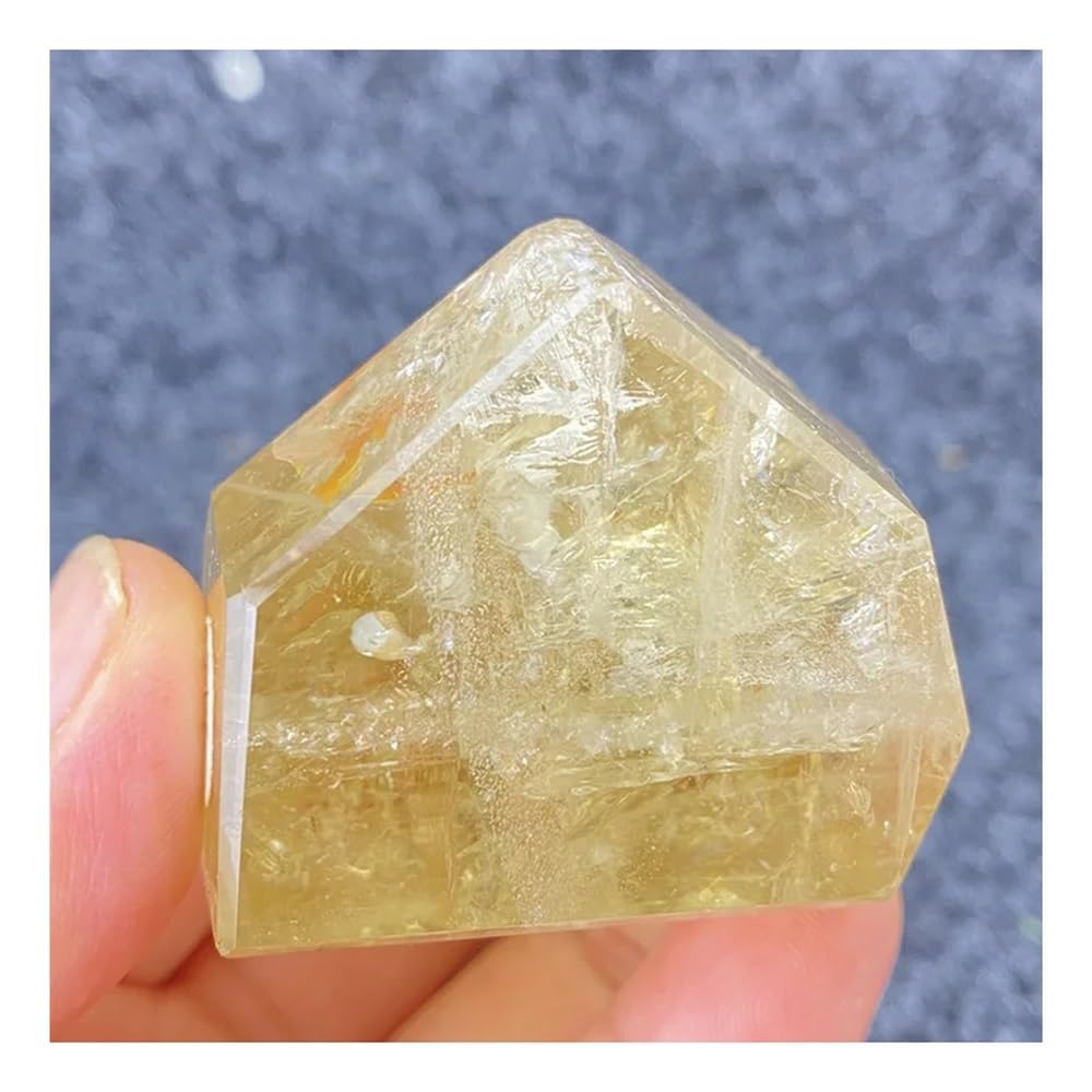 Citrino natural puro en bruto de 213g, mineral exclusivo para decoracion elegante