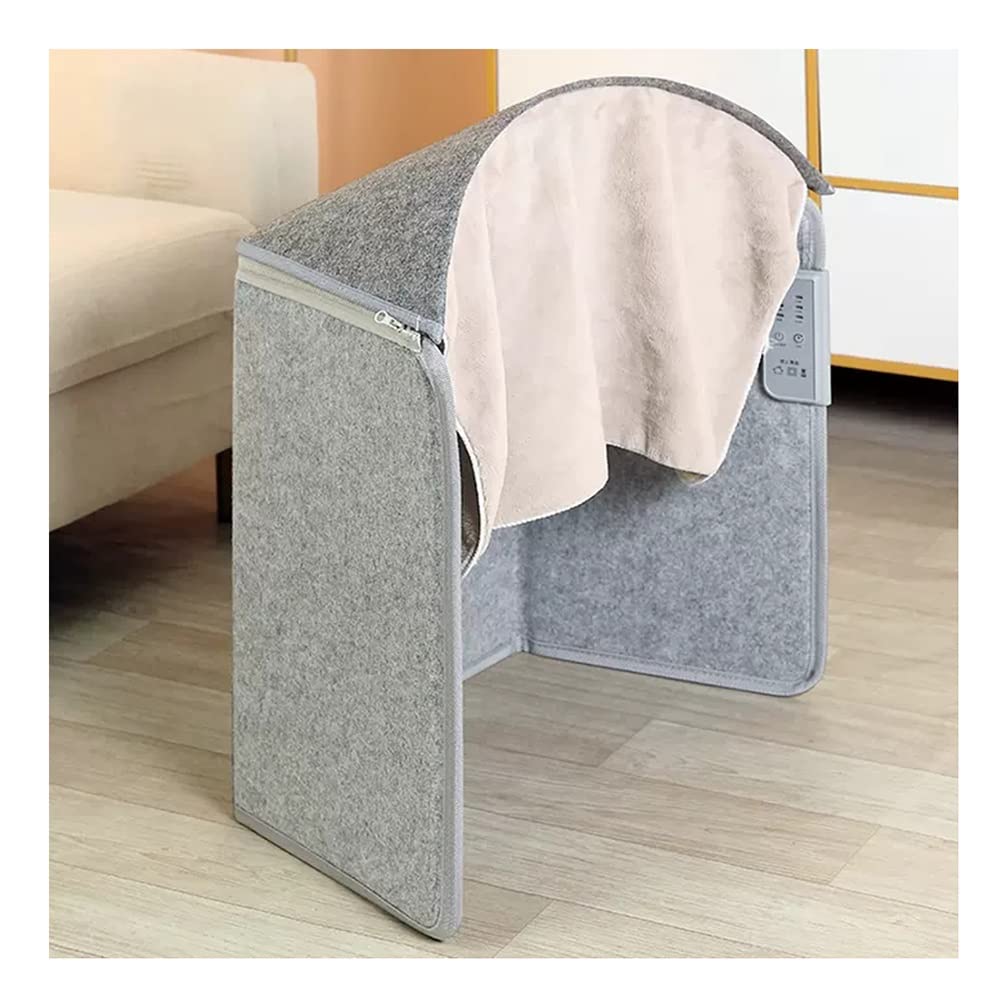 Stufa Elettrica Stufette Portatili con Pannelli riscaldanti elettrici, Riscaldatore Pieghevole sotto Il Tavolo for Gambe Piedi Indietro (Color : Gray-1, Size : 100X51cm)