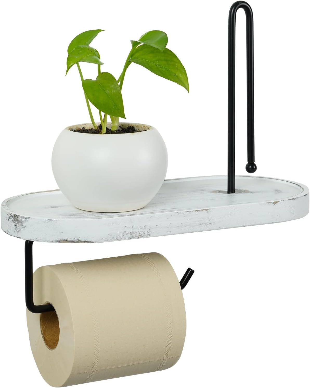RANDUN Toilet Paper Holder Toilet Paper Holder with Shelf