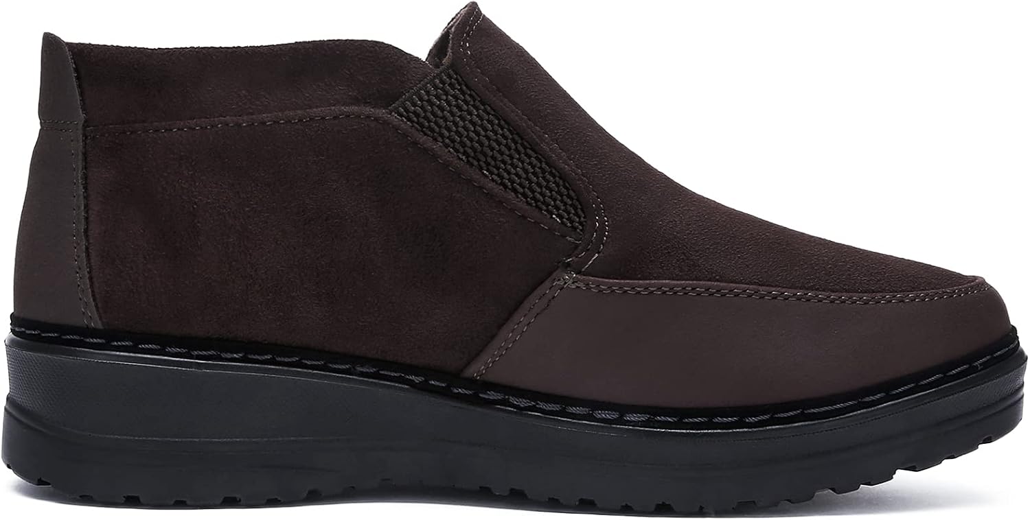 COSIDRAM Men Shoes Winter Snow Boots Cotton-padded Slip on Casual Warm Walking Sneakers House Shoes - Image 3