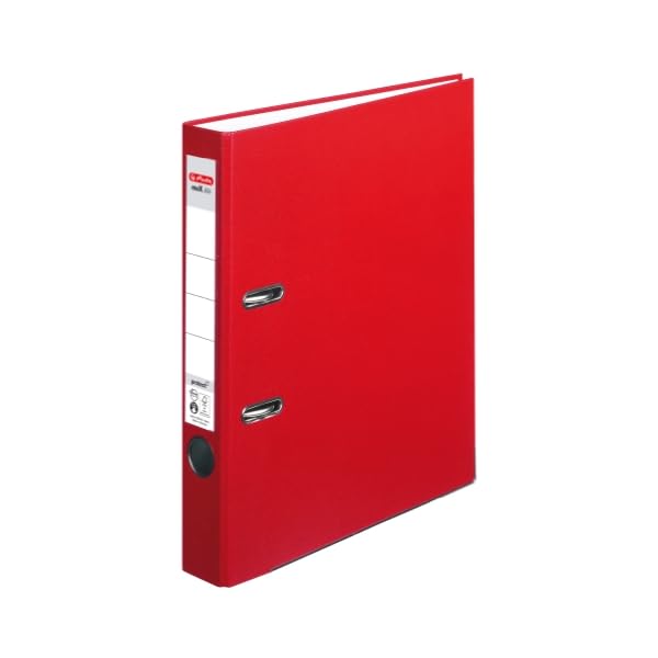 Herlitz 5450309 Ordner maX.file protect A4 (5 cm mit Einsteckrückenschild) rot