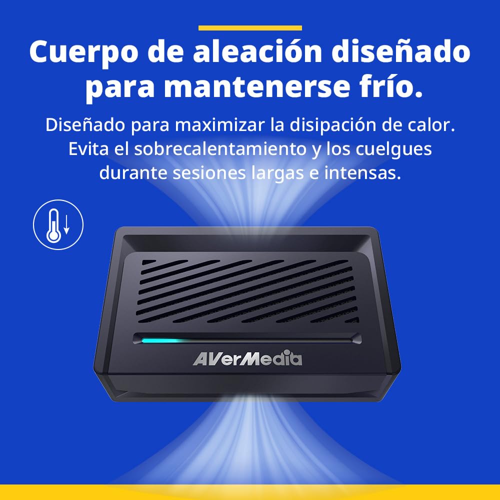 AVerMedia Streamer ULTRA 4K Tarjeta de captura (GC531) - RGB24 sin comprimir, grabación 4K30 y paso 4K60 HDR/VRR, USB 3.1 Type-C caja de captura de video para PS5, Xbox Series X/S, Switch, PC, DSLR