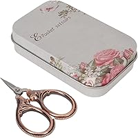 Vista 6 de Tijeras de bordado de costura, tijeras vintage para detalles afilados, bordado de punto de cruz, mini tijeras para manualidades, hilo de costura