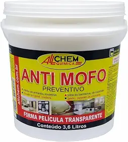 Fundo Antimofo Fungos Bactérias Preventivo Allchem 3,6L