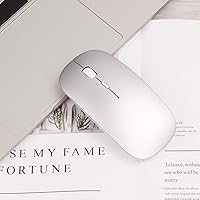 Vista 8 de Ratón ergonómico Bluetooth para Mac, ratón Bluetooth inalámbrico recargable, 2.4G ratones inalámbricos 4 botones y 3 DPI ajustables para ordenador