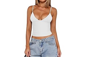 Butsmooth Women's Y2K Sexy V-Neck Tank Top