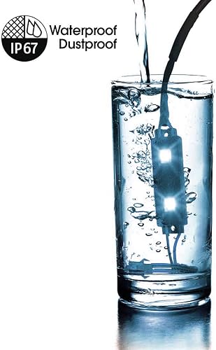 Miniatura 7 de POD SMD 2 LED 5730 Módulo gran angular impermeable 12V borde tira de gabinete/iluminación automotriz (paquete de 4) (verde)