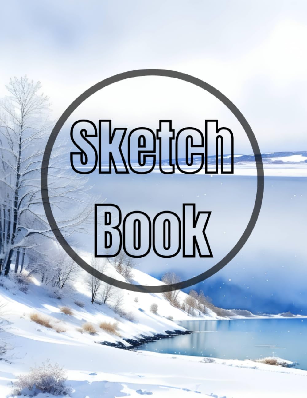 Sketch Book: Premium watercolor winter sea design cover page Sketchbook Blank Paper Pad 8.5" x 11" - sketchbook 120 Pages Blank Paper Book For ... Unlined Journal Soft Cover sketchbooks