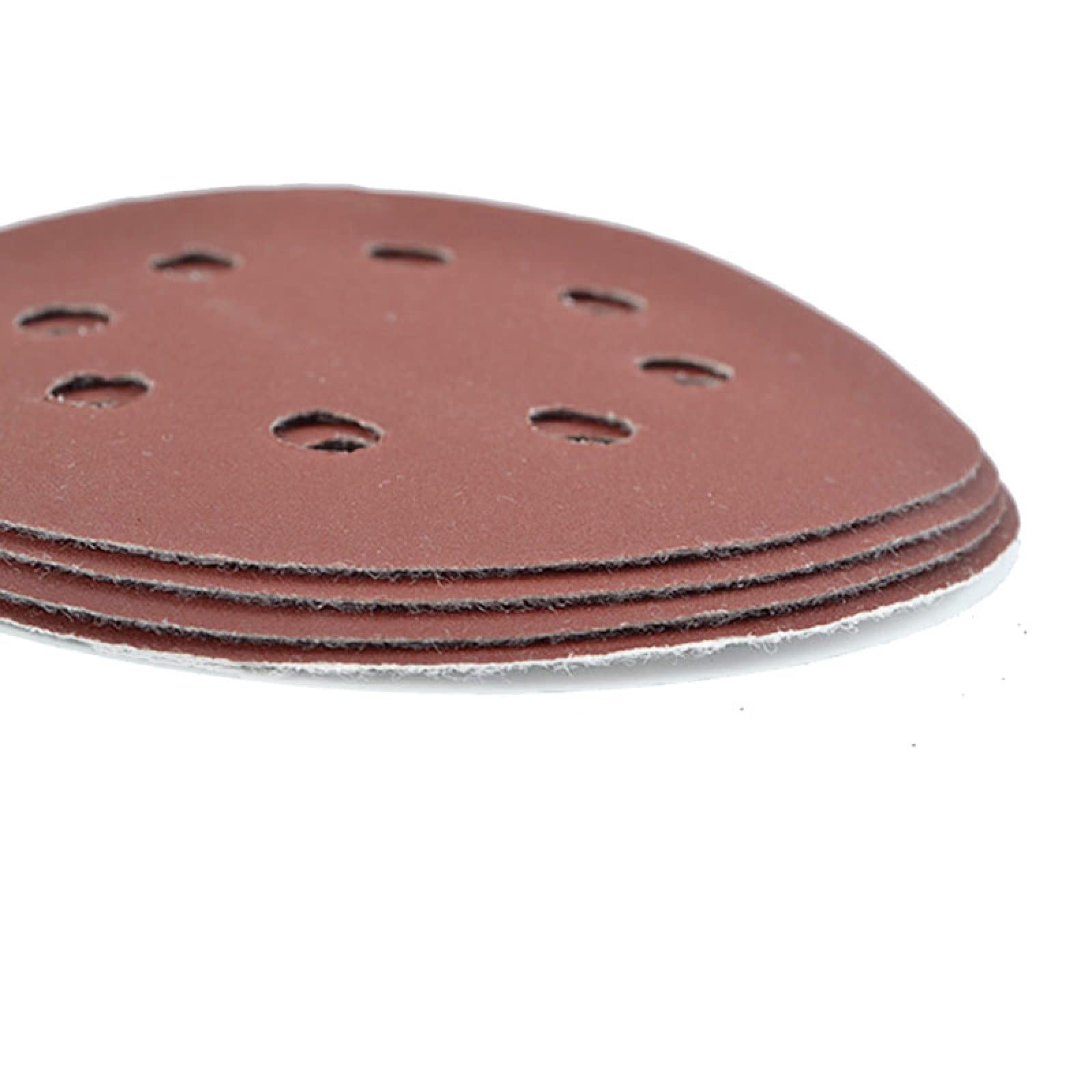 60pcs 5 Inch 125mm Round Sandpaper Sanding Disc Eight Hole Disk Sand Sheets Grit 80-800 Hook And Loop Polish Abrasive Tools