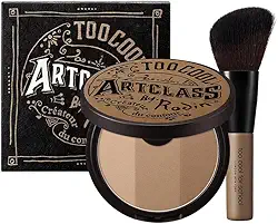 Too Cool for School - Artclass by Rodin Shading Master com pincel | Paleta de contorno coreana | Maquiagem facial fina | Bronzer (#1,5 neutro)
