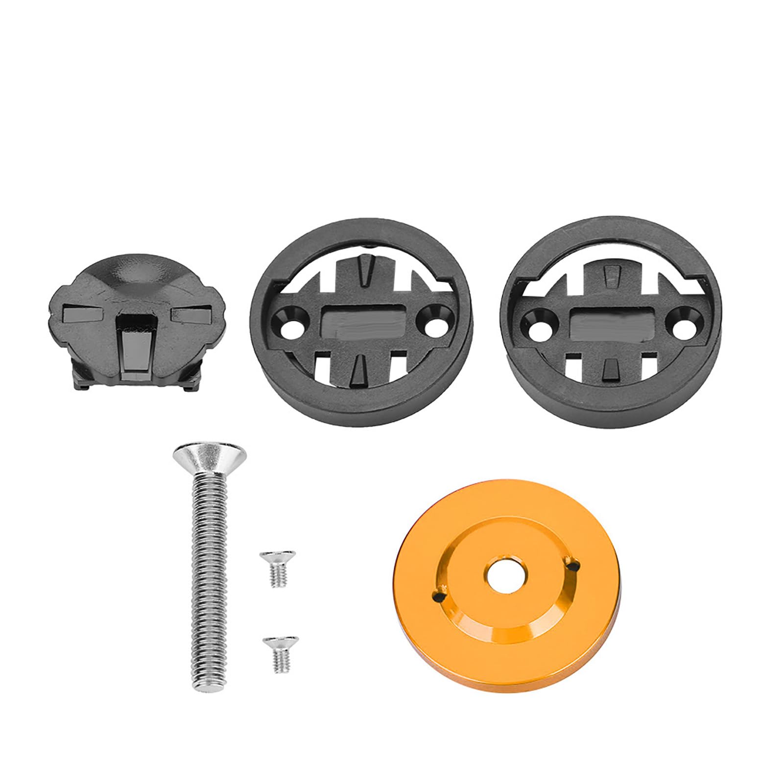 Kuuleyn Mount Road Mountain Road Computer Holder Stem Top Cap Stopwatch Gps Speedometer Mount Stem Mount Stem Cap Mount (Gold)