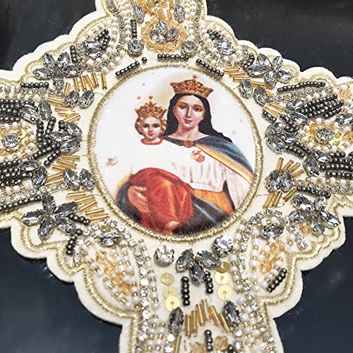 Embroidery Handmade Queen Mary Rhinestone Beads Cloth Clothing Bag Decoration Diy Patch Stickers 1Piece #TOP1