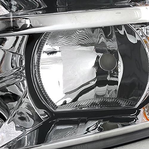 Spec-D Tuning 2LH-SIV07-RS Chevy Silverado 1500/2500/3500 HD Chrome Headlights Pair Left+Right