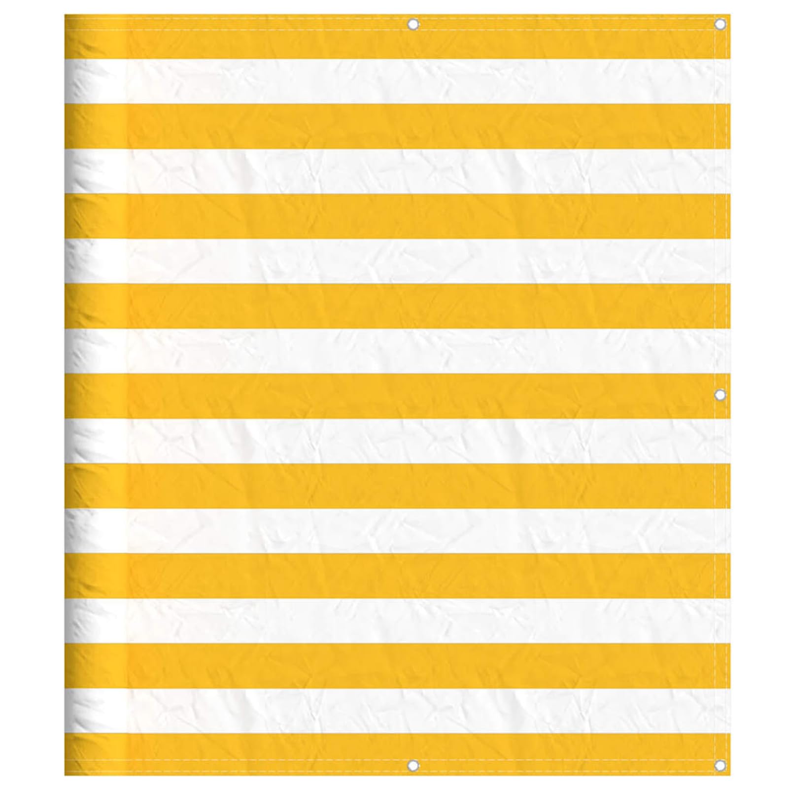 Anself Paravento per Balcone Striscia Gialla e Bianca 120x800 cm, Frangivista Balcone, Copri Ringhiera Balcone per Balcone Giardino terrazza, Protezione UV Antivento Impermeabile42002046