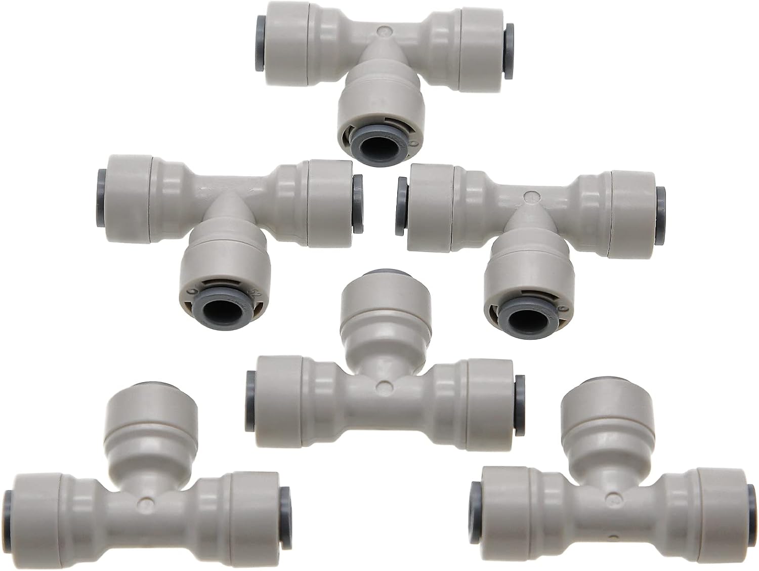 AMTAST Pushfit Union Tee, PushtoConnect, 1/4 Inch OD for