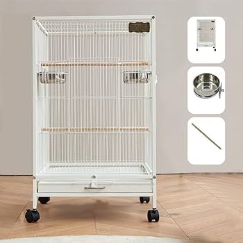 Amazon | 鳥かご セキセイインコ ケージ 鳥籠 クリアアクリル