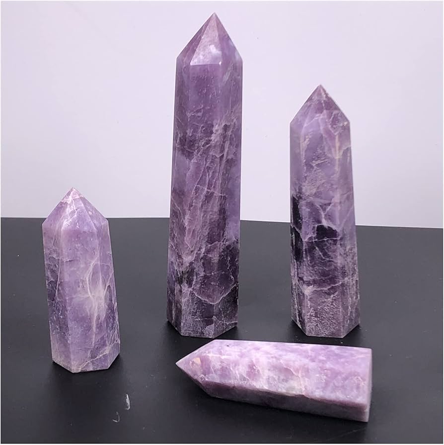 Amazon.co.jp: 天然レピドライト クリスタル ポイント レア ジェム