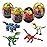 Anditoy 4 Pack Dinosaur Building Blocks Toys in Jumbo Eggs for Kids Boys Girls Christmas Stocking Stuffers Gifts Party Favors