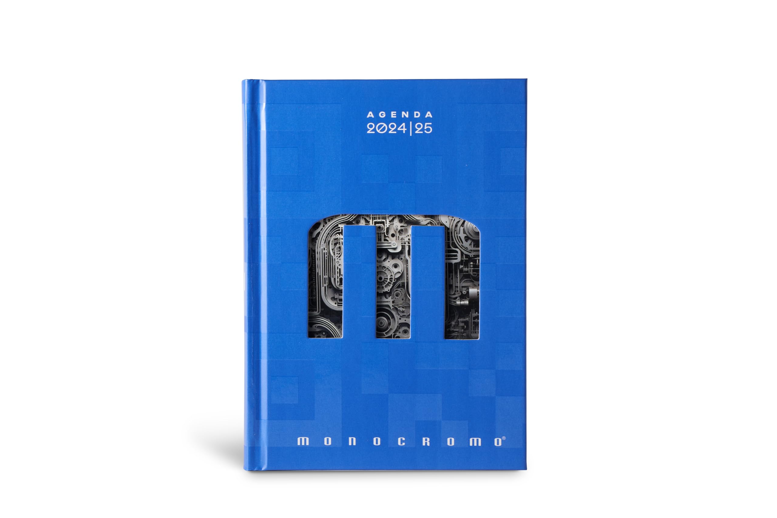 Pigna Monochrome 12 Month Fixed Date Diary, 320 Pages, Great for Organizing Deadlines, Activities and School Tasks, Great for Students and Professionals, Light Blue