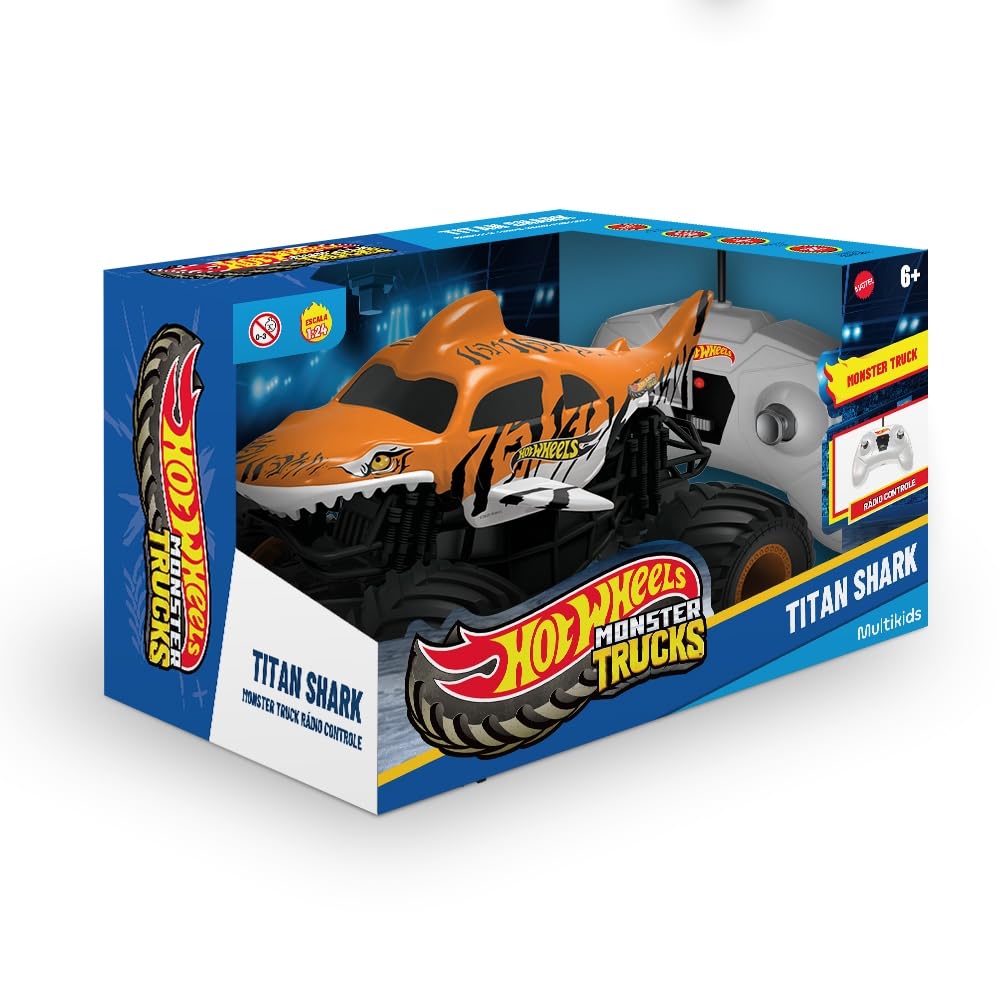 Monster Truck Titan Shark de Controle Remoto Hot Wheels 1:24