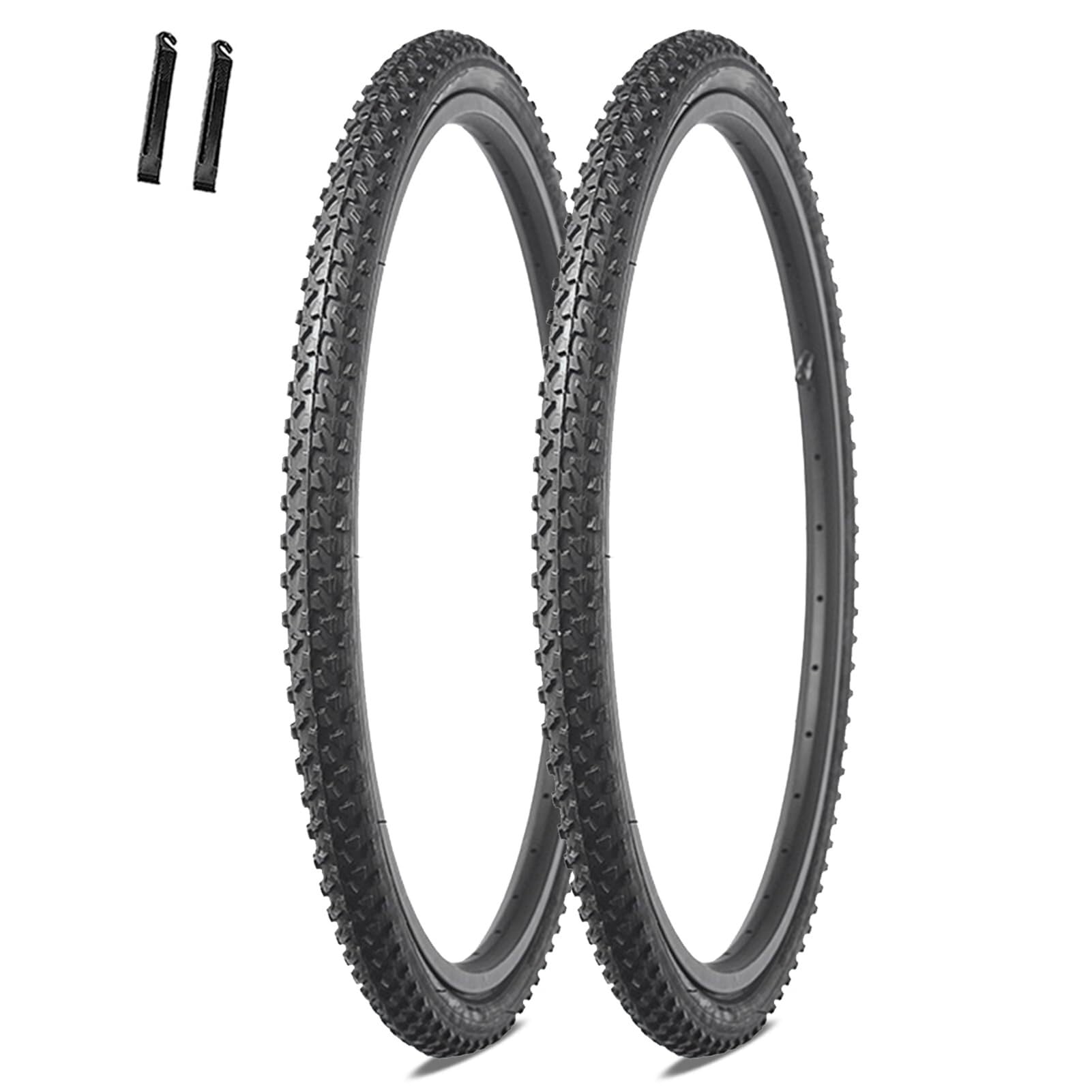 2 szt. opon rowerowych odpornych na przebicie z parą dźwigni | 16x1,75 | 24x1,50 | 24x1,75 | 26x1,95 | Wytrzymałe opony wymienne do rowerów górskich, BMX i szosowych