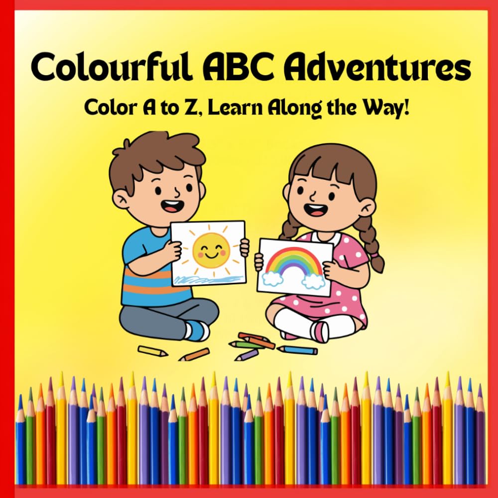 Colourful ABC Adventures: Color A to Z, Learn Along the Way!